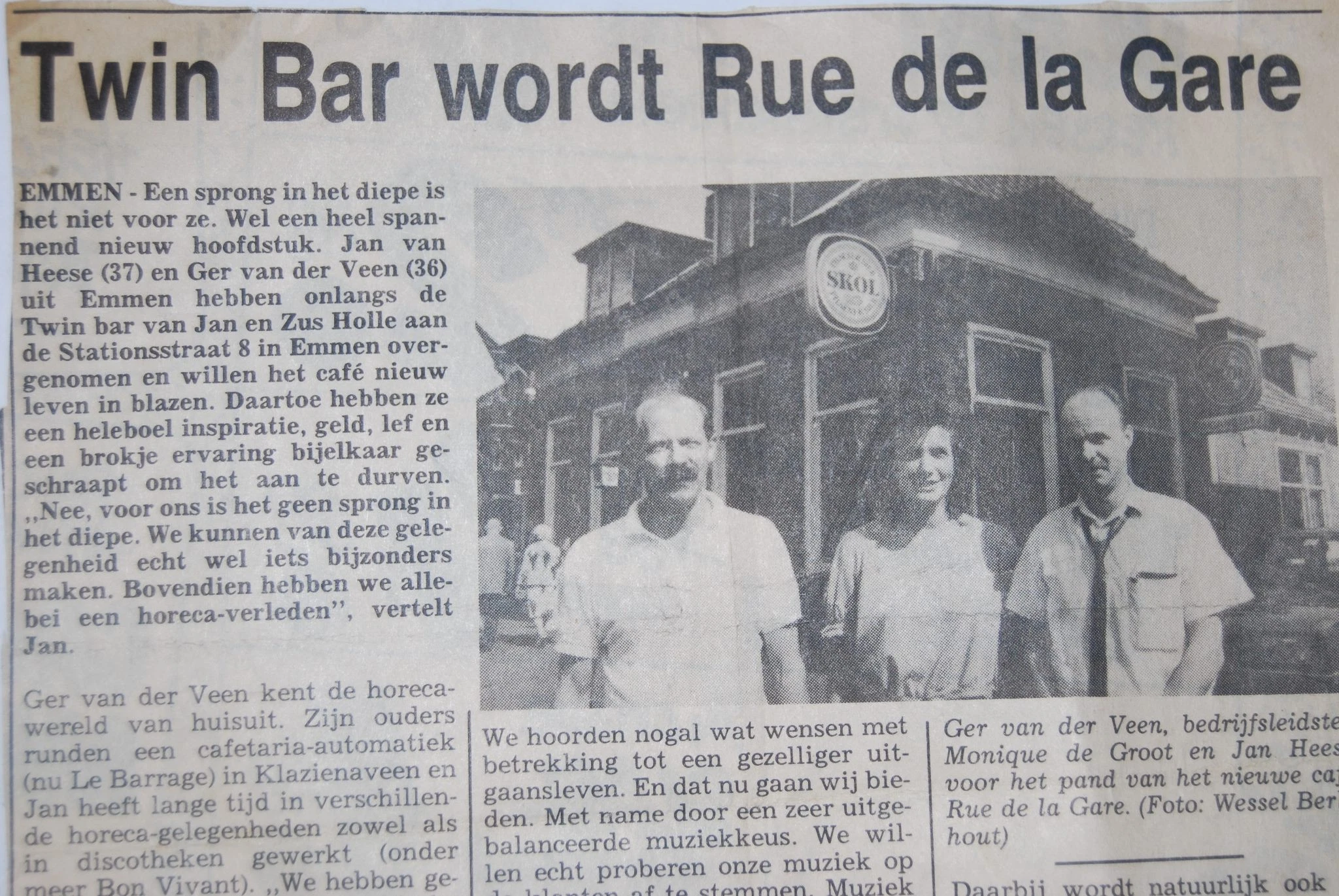 Historie Rue de la Gare